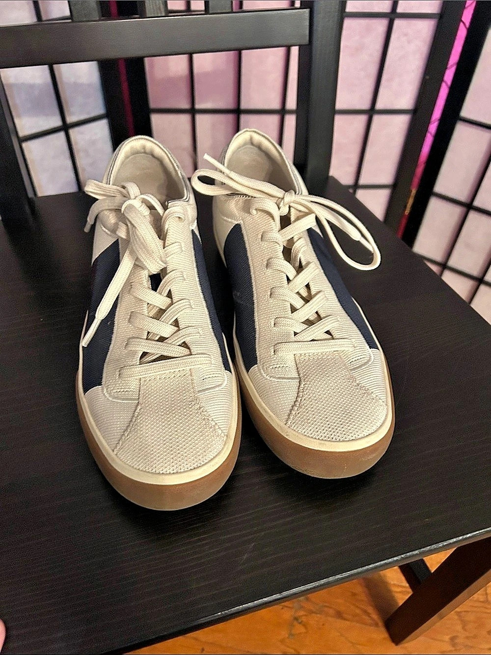 Rothy's The RS01 Sneaker Color Block White & Black